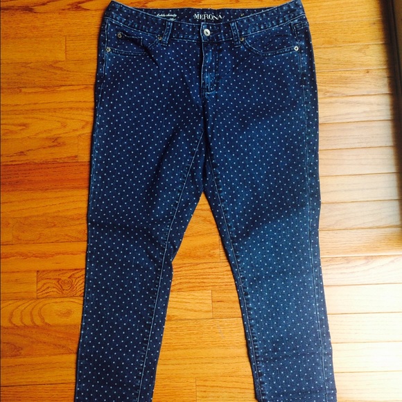 Polka dot jeans