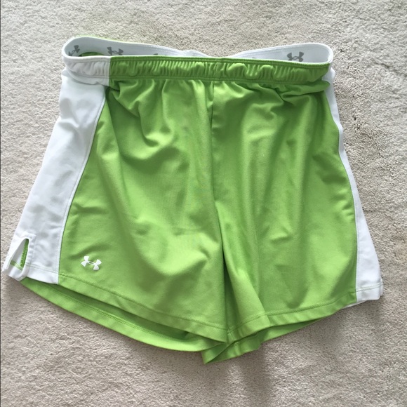 Underarmor lime green shorts