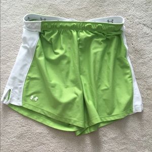 Underarmor lime green shorts