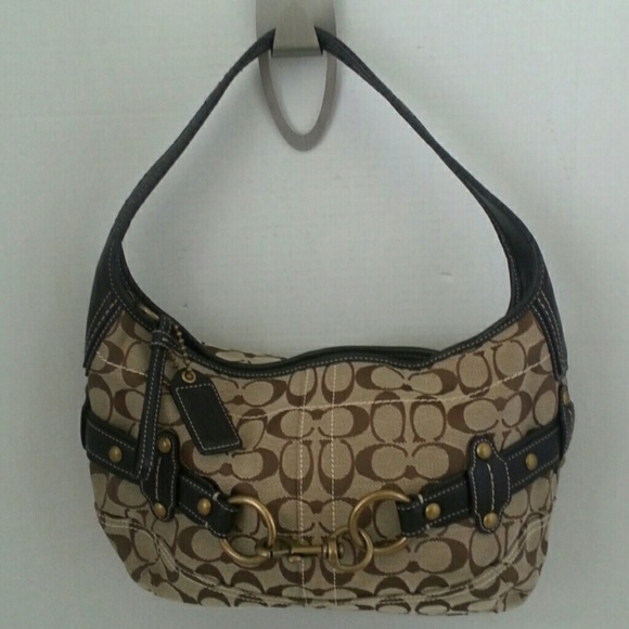 Coach Authentic Ergo Signature Belted Hobo Purse