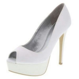 Elegant White Stiletto Heels