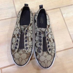 Brown coach shoes