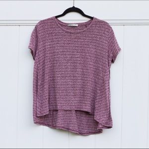 Chloe K Pink Striped Shirt