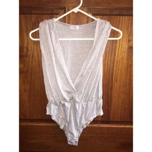Sexy gray bodysuit