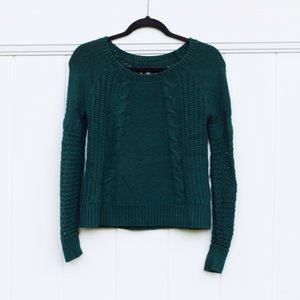 American Eagle Green Knit Sweater