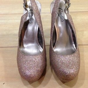 Glitter high heels