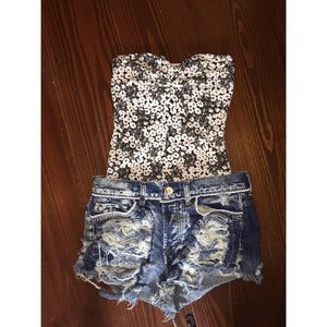 Pacsun strapless shirt