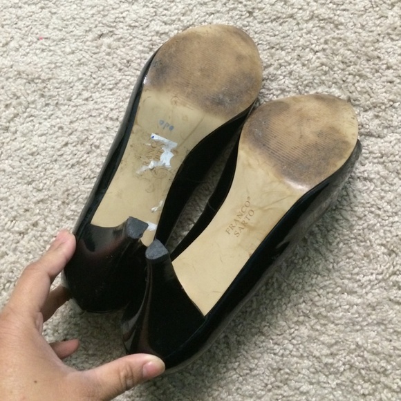 Used once , Franco Sarto heels in black patent - Picture 3 of 3