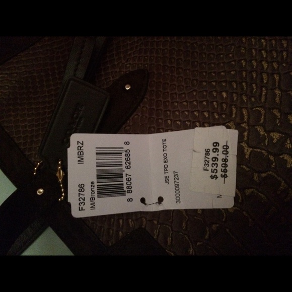 Coach Croc embossed tote! - Picture 2 of 7