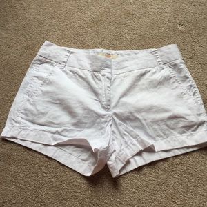 J. Crew White Chino Shorts