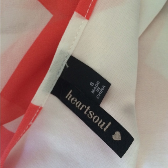 Pink coral white chevron maxi dress summer small - Picture 3 of 3