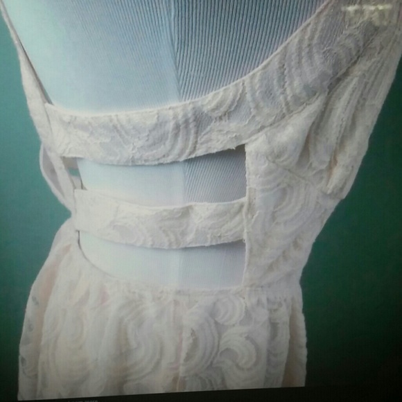 Free people turn back time pink lace dress size 12 - Picture 3 of 4