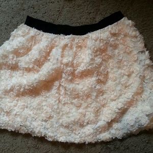 Forever 21 peach/black skirt
