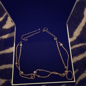 Swarovski gold necklace
