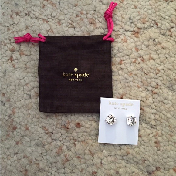 Kate Spade Gumdrop Earrings-Clear