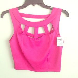 Pink Charlotte Russe Crop Top