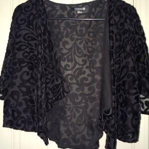 Forever 21 cropped kimono / bolero SIZE LARGE