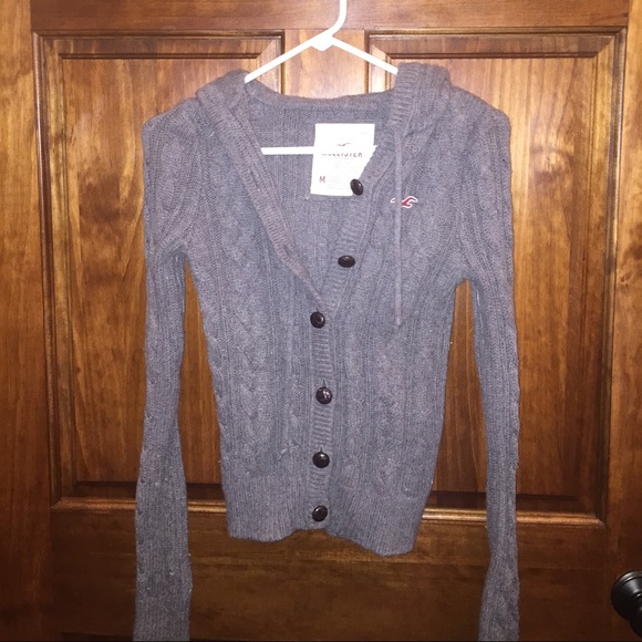Hollister button up sweater