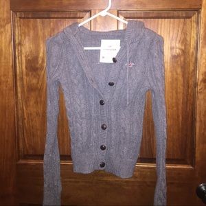 Hollister button up sweater
