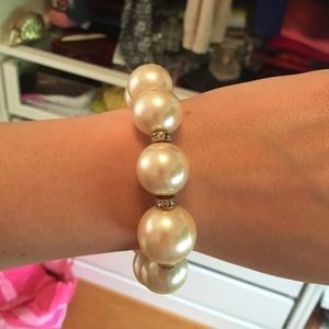 Faux pearl bracelet