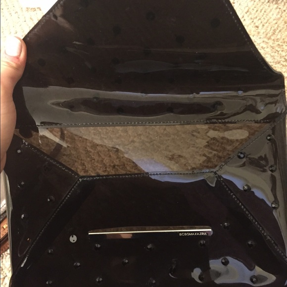 BCBG Maxazria jelly black studded clutch - Picture 3 of 4