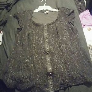 Lacy Black Top