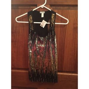 Brand new sequin top