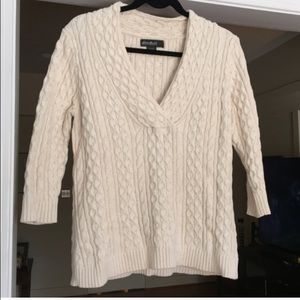 Eddie Bauer cream knit sweater Eddie Bauer cream knit sweater