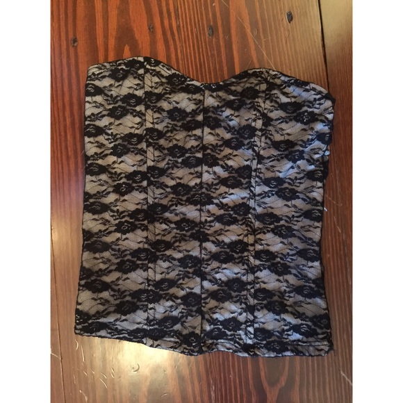 Laced crop/corset