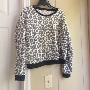 Fuzzy cheetah print Juicy Couture sweater size M