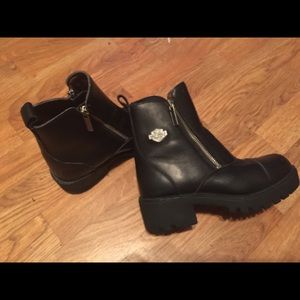 Harley Davidson riding boots.