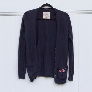 Hollister Navy Cardigan
