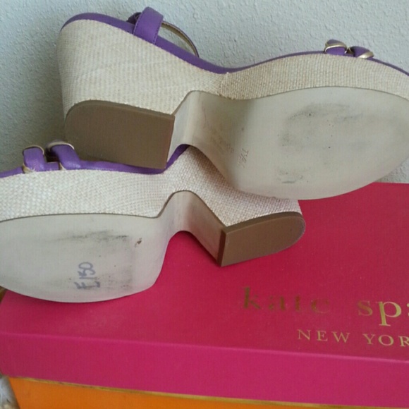 New Kate spade platform wedge strappy sandal - Picture 3 of 4