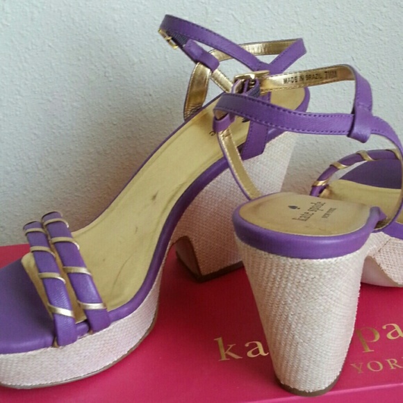 New Kate spade platform wedge strappy sandal - Picture 4 of 4