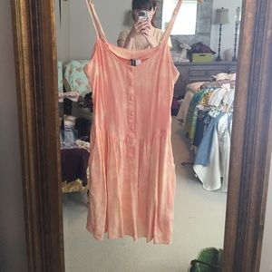 Peach Hand Dyed Dress