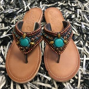Naughty Monkey beaded sandal