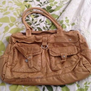 CUTE LIGHT BROWN CONVERSE PURSE!!