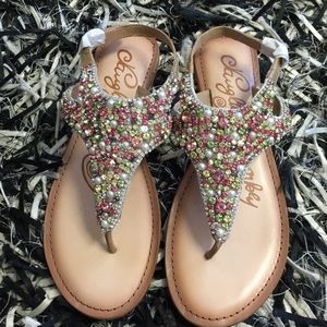 Naughty Monkey sparkly beaded sandal
