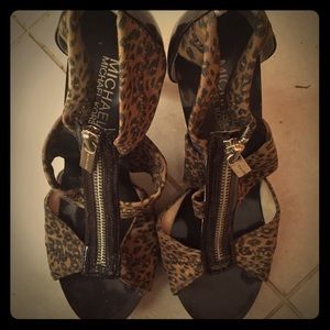 Michael Kors BerkleyT-strap leopard heel