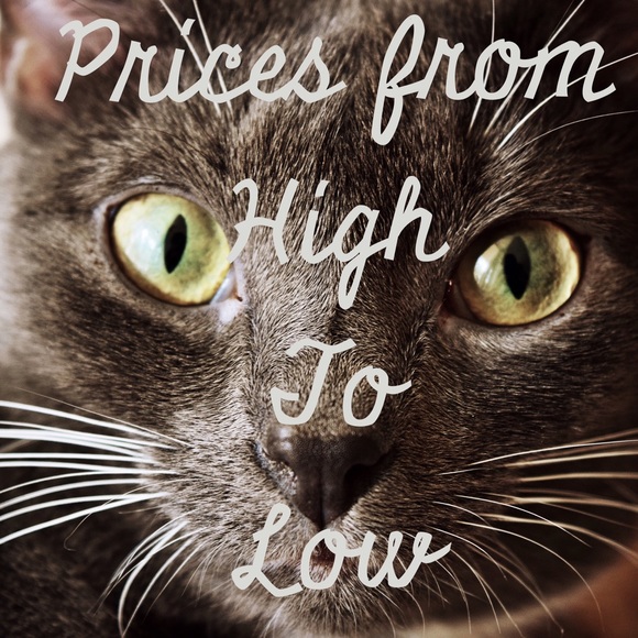 Closet organized from high to low prices