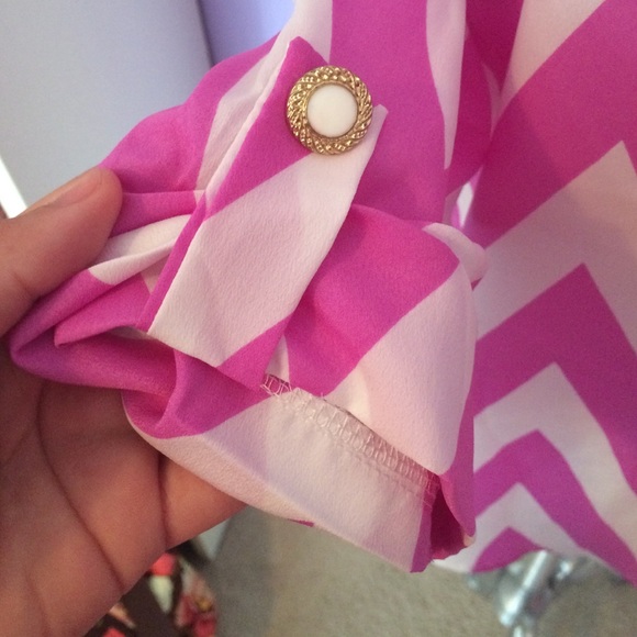 Pink Chevron Tunic - Picture 2 of 2