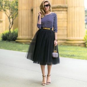💕NWT! Black tulle skirt size XS💋