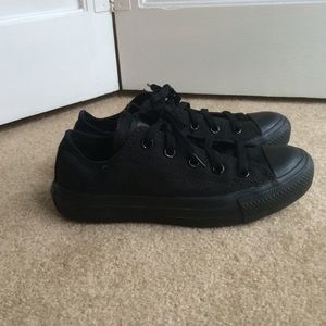 All Black Converse