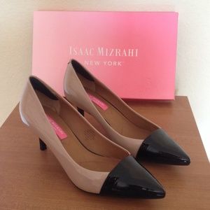 Isaac Mizrahi Two Tone Kitten Heels