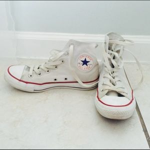 White Hightop Converse