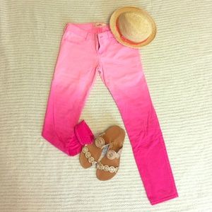 Hot Pink Ombré Jeggings