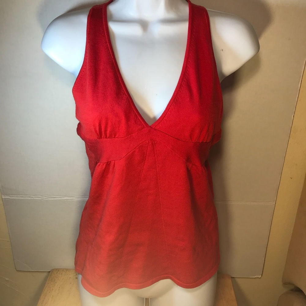 Essendi Silk V-Neck Halter Sleeveless Sweater