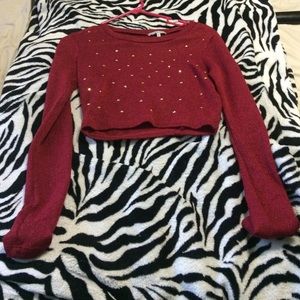 Long sleeve crop top