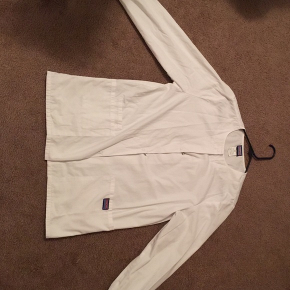 White scrub jacket