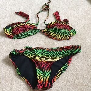 Bright and colorful bikini